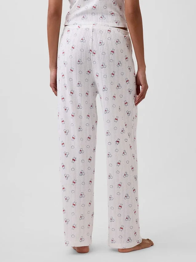 Pyjamasbyxor med Winnie the Pooh-mönster i pointelle