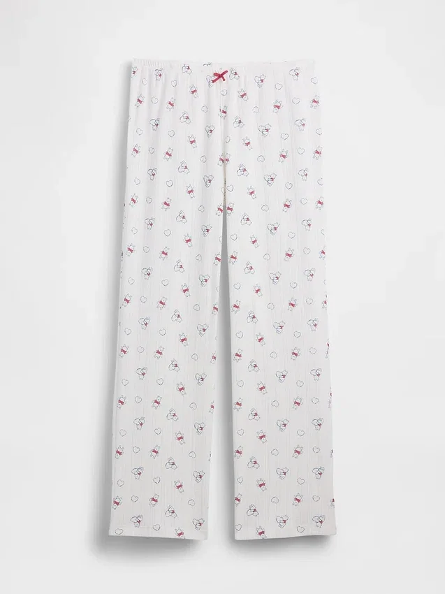 Pyjamasbyxor med Winnie the Pooh-mönster i pointelle