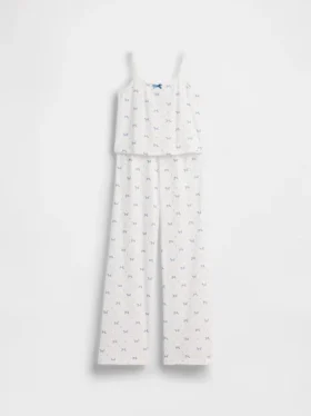 Pyjamaset för barn i återvunnen pointelle-tröja