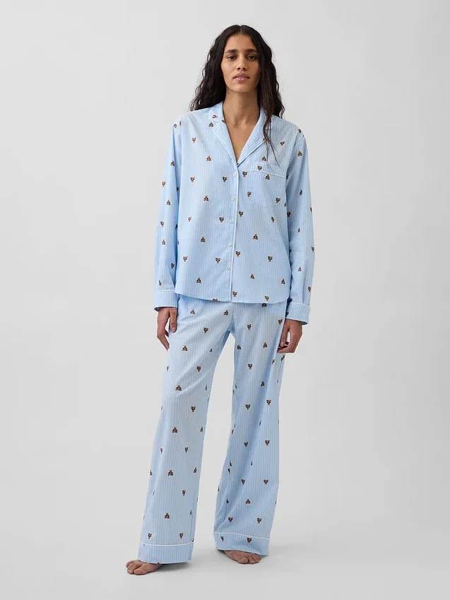 Pyjamaset i poplin
