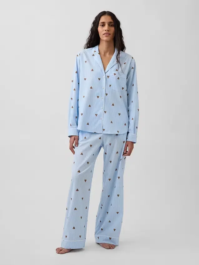 Pyjamaset i poplin
