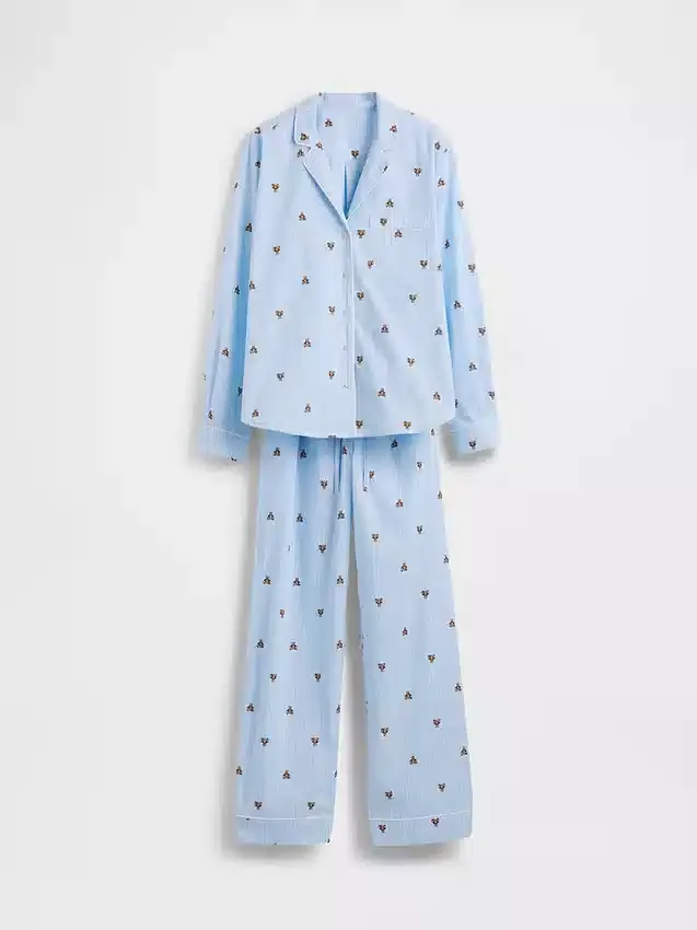 Pyjamaset i poplin