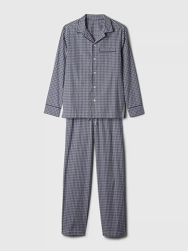 Pyjamaset i poplin för vuxna