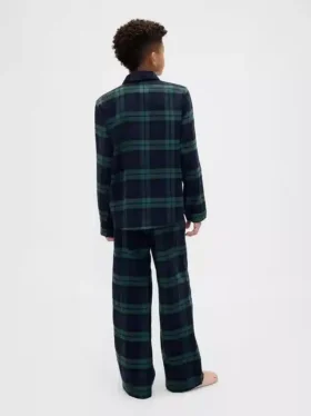 Pyjamaset i återvunnen flanell för barn