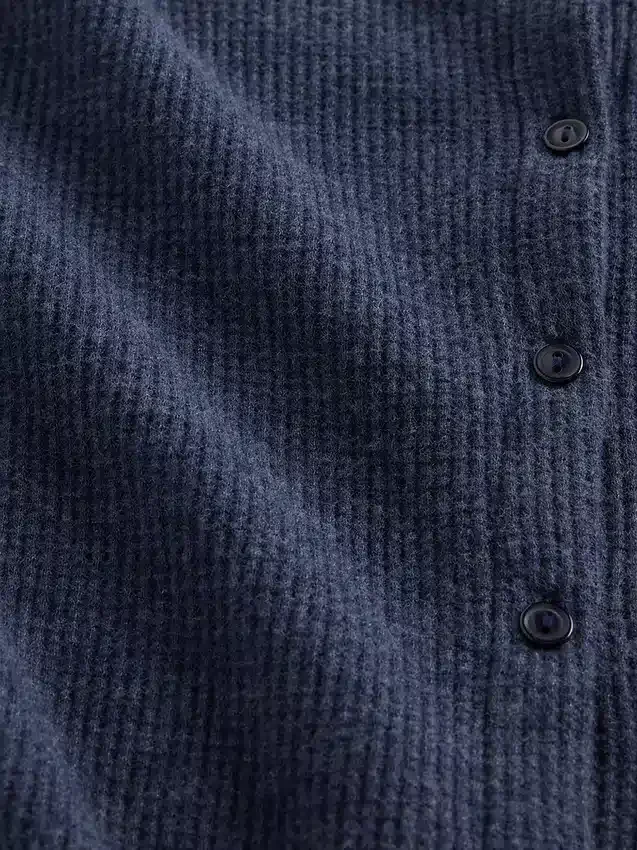 Pyjamaskofta i våffelstickning