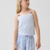 Pyjamaslinne i återvunnen ribbstickning för barn