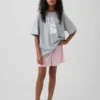 PyjamasShorts för barn i återvunnen pointelle