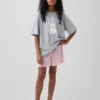 PyjamasShorts för barn i återvunnen pointelle