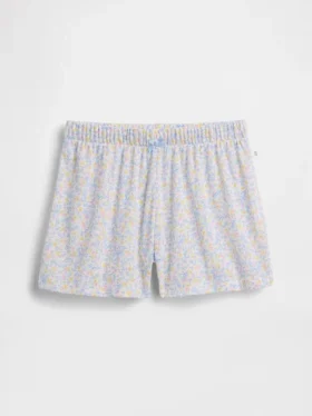 PyjamasShorts för barn i återvunnen pointelle