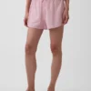 PyjamasShorts i skrynklig gasväv