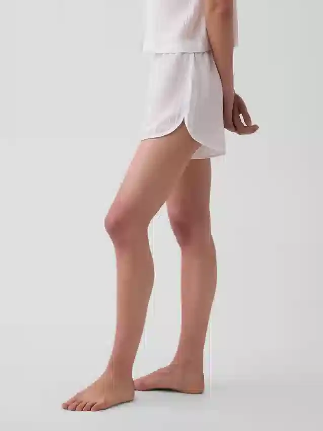 PyjamasShorts i skrynklig gasväv