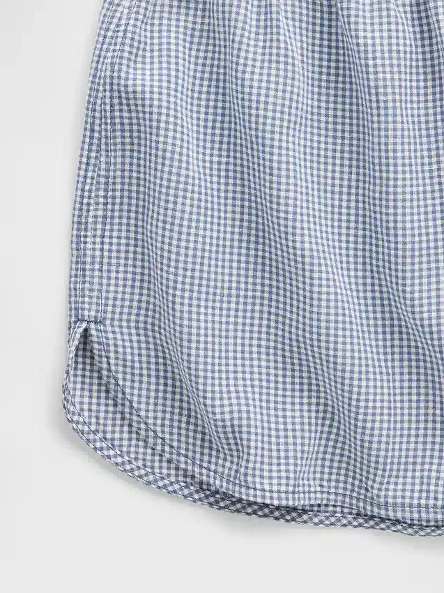 PyjamasShorts i skrynklig gasväv