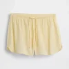 PyjamasShorts i skrynklig gasväv