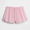 PyjamasShorts i skrynklig gasväv