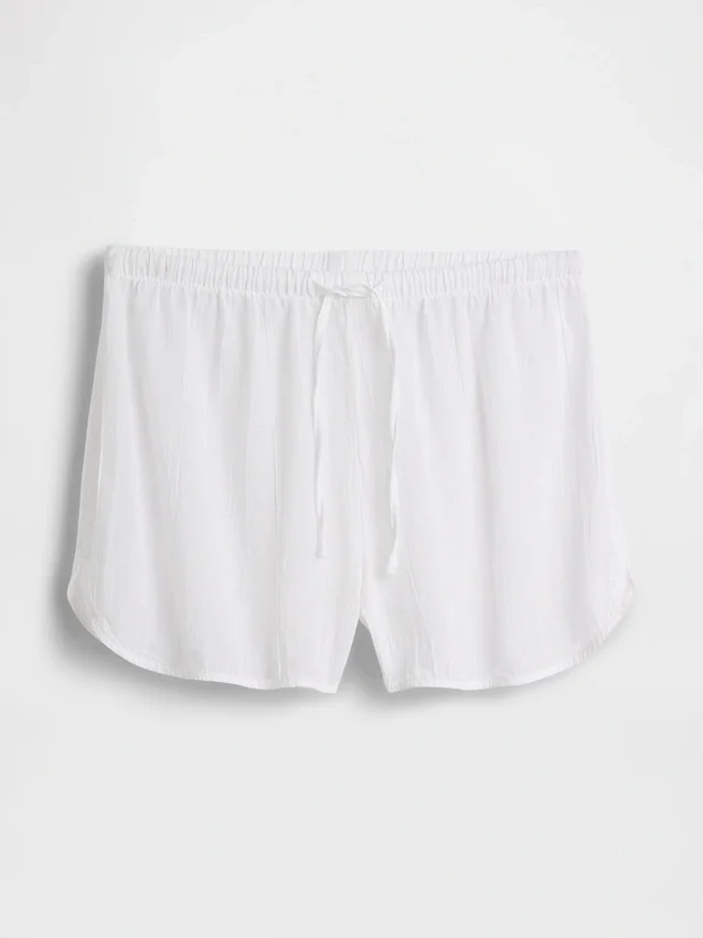 PyjamasShorts i skrynklig gasväv