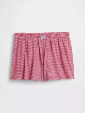 PyjamasShorts i återvunnen ribbstickad tröja för barn