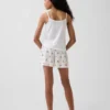 PyjamasShorts i återvunnen ribbstickad tröja för barn