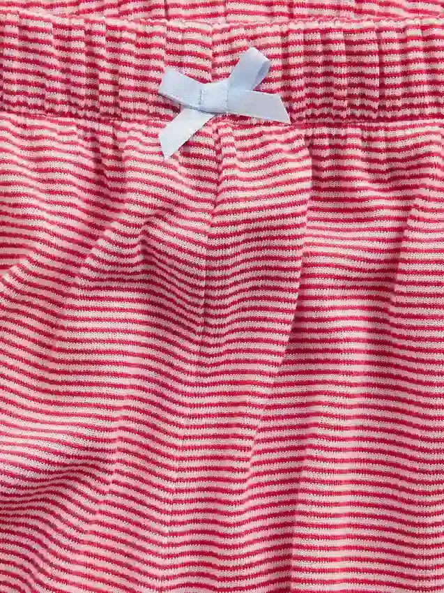 PyjamasShorts i återvunnen ribbstickad tröja för barn
