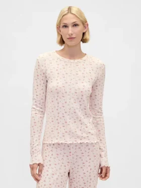 Pyjamasöverdel i pointelle