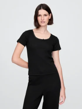 Pyjamasöverdel i pointelle