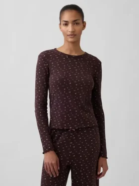 Pyjamasöverdel i pointelle