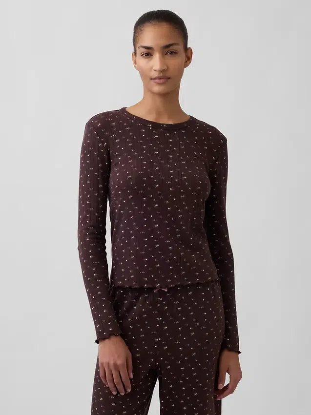 Pyjamasöverdel i pointelle