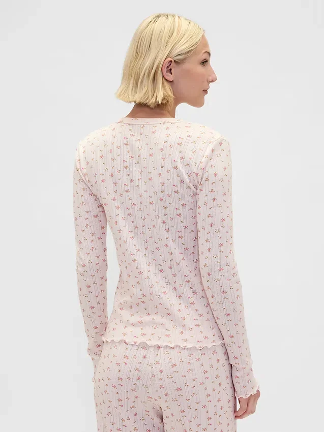 Pyjamasöverdel i pointelle
