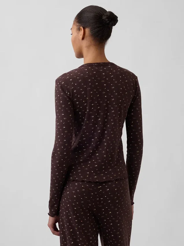 Pyjamasöverdel i pointelle