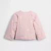 Quiltad jacka med blommig brodyr för Baby & Småbarn