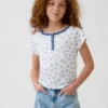 Raglan-henley-T-shirt för barn