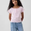 Raglan-henley-T-shirt för barn