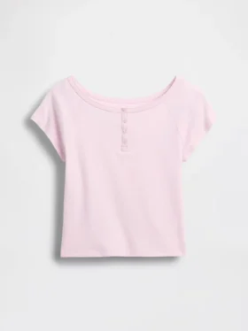 Raglan-henley-T-shirt för barn