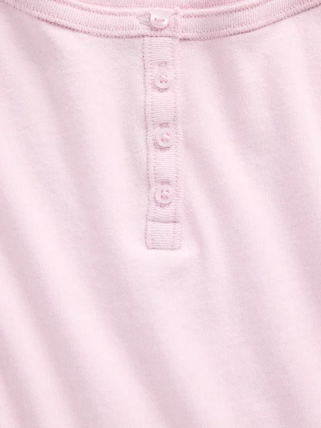 Raglan-henley-T-shirt för barn