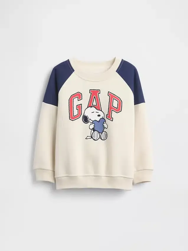 Raglan-tröja med Snoopy-logotyp för Baby & Småbarn