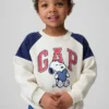 Raglan-tröja med Snoopy-logotyp för Baby & Småbarn