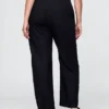 Raka, avslappnade ankellånga byxor i linneblandning