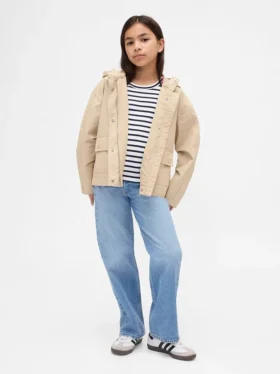 Raka jeans med låg midja för barn