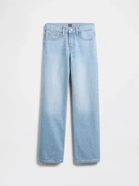 Raka jeans med låg midja för barn