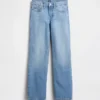 Raka jeans med låg midja för barn