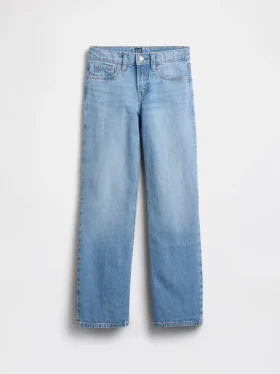 Raka jeans med låg midja för barn