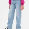 Raka jeans med låg midja för barn