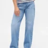 Raka jeans med låg midja för barn