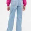 Raka jeans med låg midja för barn