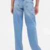 Raka jeans med låg midja för barn