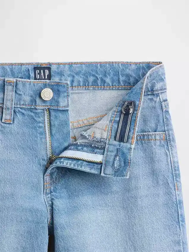 Raka jeans med låg midja för barn