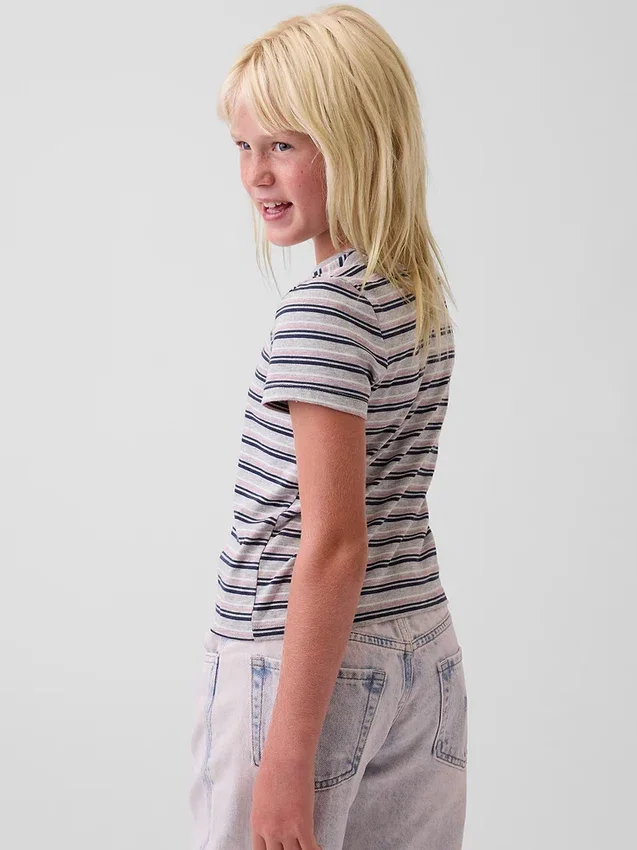 Randig T-shirt för barn