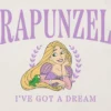 Rapunzel-T-shirt med tryck för småbarn