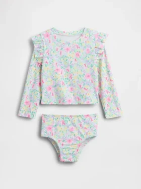 Rashguard-baddräkt i två delar för Baby & Småbarn