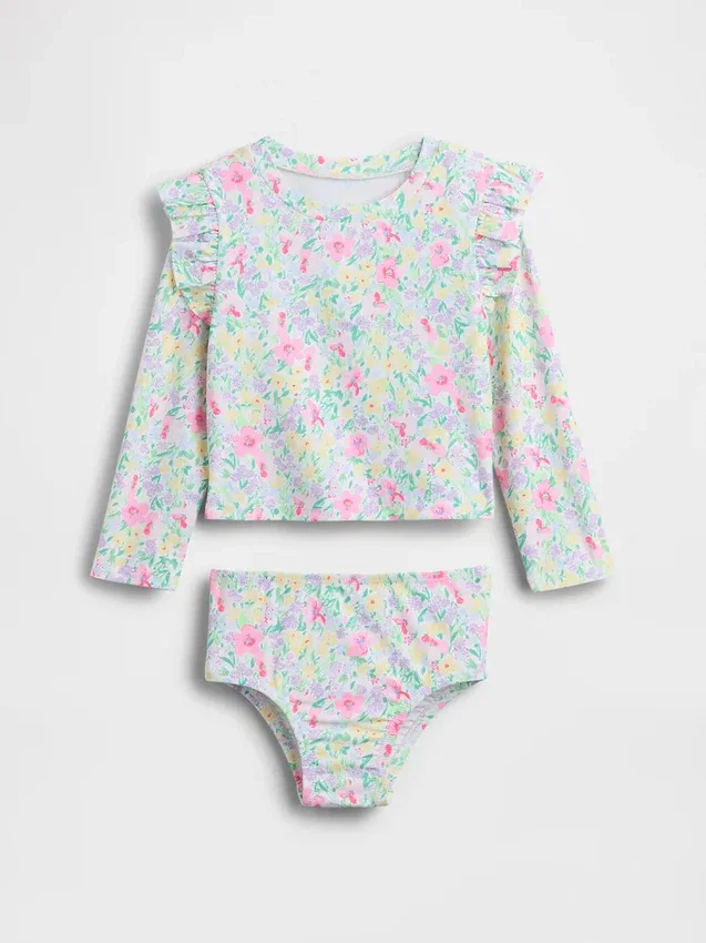 Rashguard-baddräkt i två delar för Baby & Småbarn