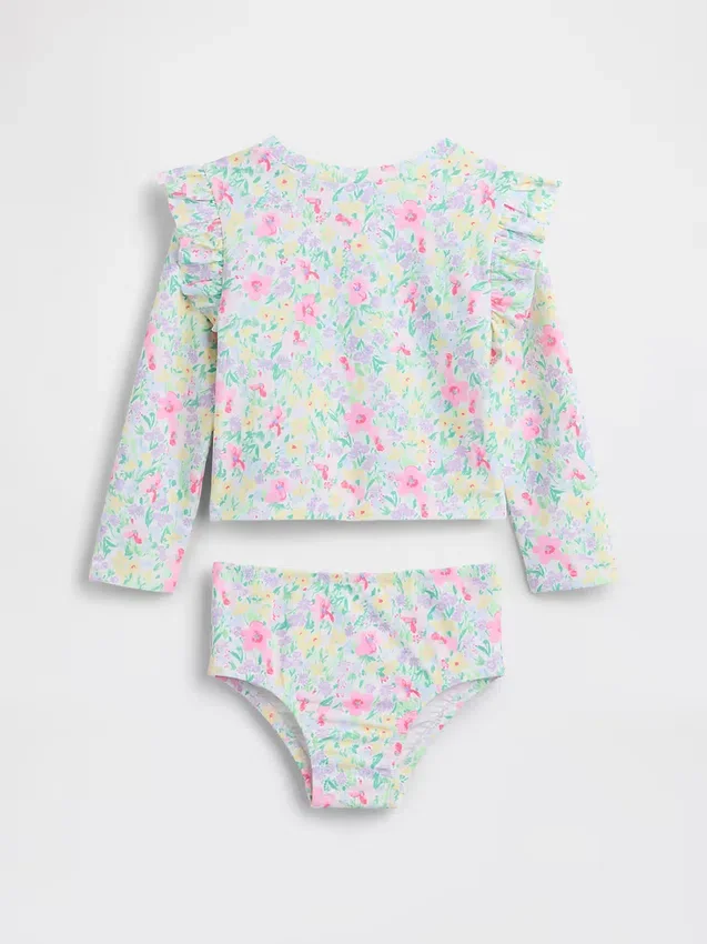 Rashguard-baddräkt i två delar för Baby & Småbarn